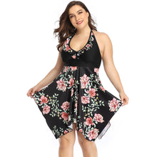 Load image into Gallery viewer, New plus Size Swimsuit Lace Split Skirt Printed plus-Sized plus-Sized Size  Style Swimsuit