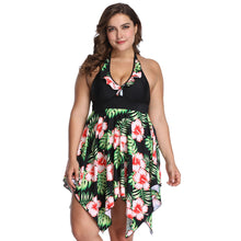 Load image into Gallery viewer, New plus Size Swimsuit Lace Split Skirt Printed plus-Sized plus-Sized Size  Style Swimsuit