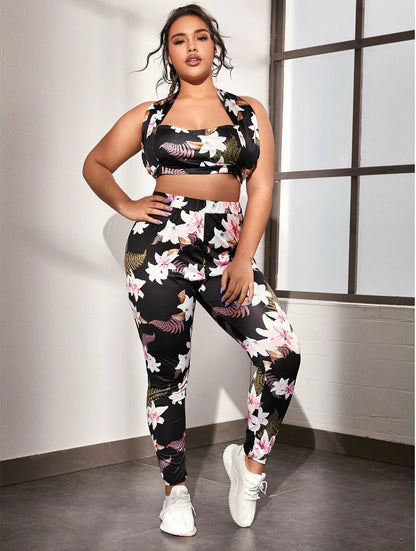 Casual Printing plus Size Women Suit