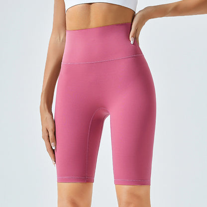 High Waist Hip Lift Lounge Pants Sports Running Women Seamless Shorts Yoga Workout Clothes