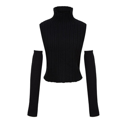 Autumn Winter New Arrival  Women Clothing Y2g Turtleneck Vest Oversleeve Sweater Women