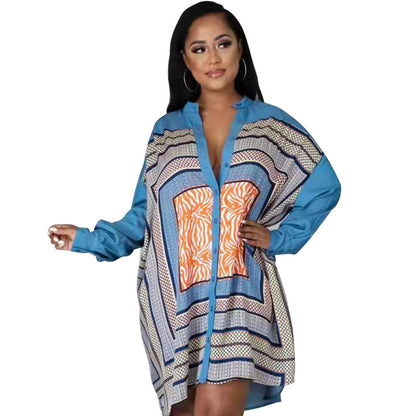 Long Sleeve Shirt for Women New Autumn Denim Shirt Blue Early Autumn Baggy Coat Shirt Dress Women Clothing