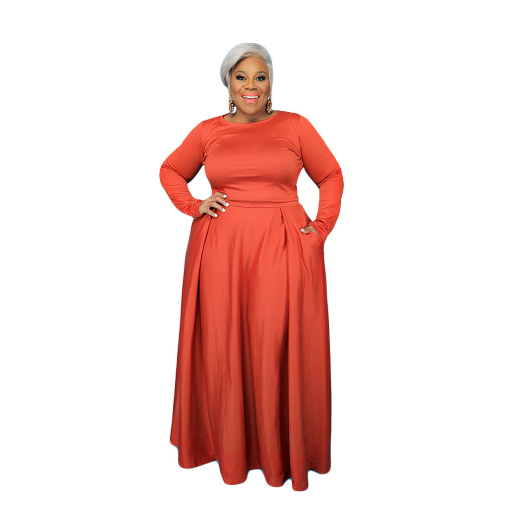 New  Multi-Color Sexy Fashion Maxi Dress Women Two-Piece Set
