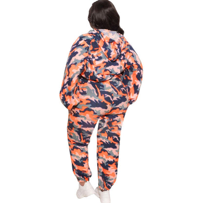 New Camouflage Loose Fashion Casual Two-Piece Suit plus Size Women Suit