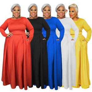 New  Multi-Color Sexy Fashion Maxi Dress Women Two-Piece Set