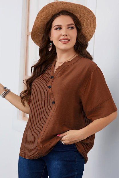 Style Striped plus Size Women Clothes Short Sleeve T-shirt Plump Girls Women