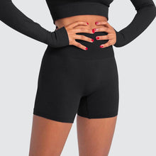 Load image into Gallery viewer, Seamless Sports Pure Color Tight Short Shorts High Waist Stretch Hip Lift Quick-Drying Fitness Yoga Pants Women
