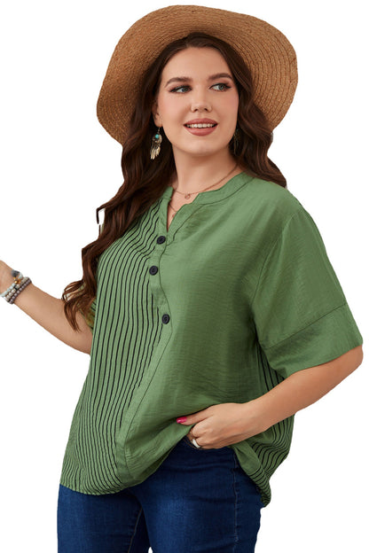 Style Striped plus Size Women Clothes Short Sleeve T-shirt Plump Girls Women