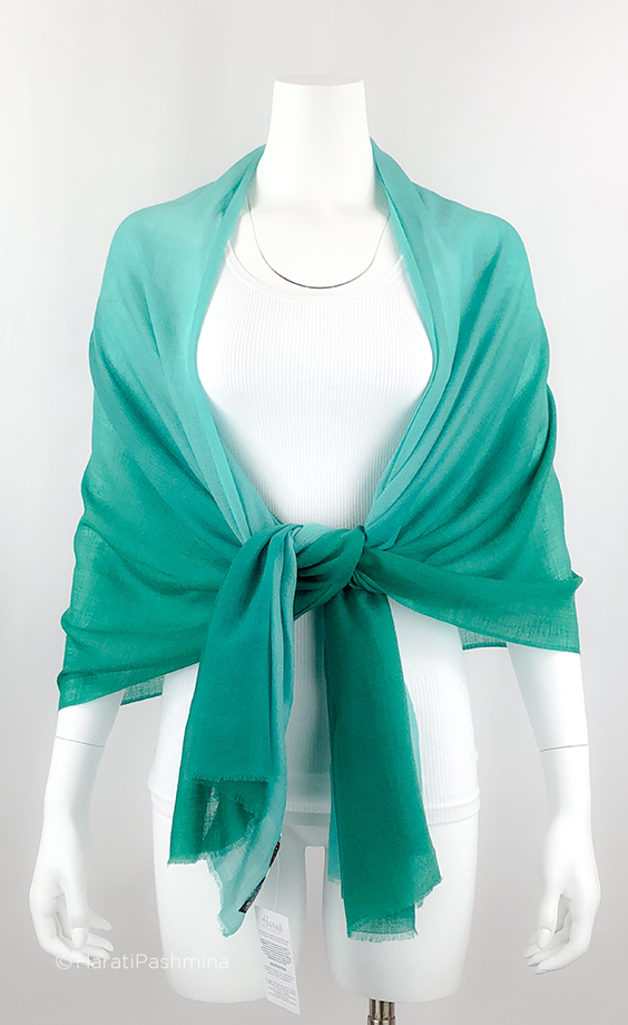 EARTH GREEN OMBRE SCARFS FOR ALL TIME