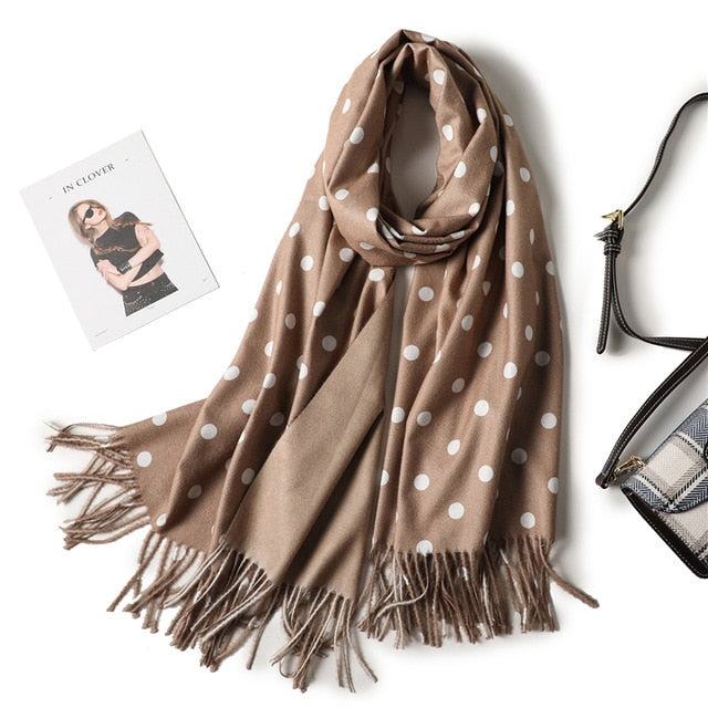 winter scarf for women fashion double side colors lady cashmere scarves pashmina shawls and wraps warm bandana hijabs