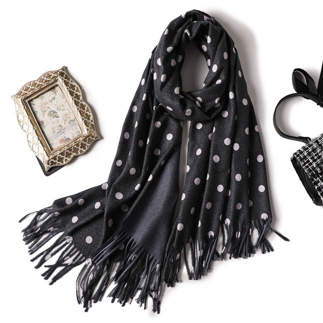 winter scarf for women fashion double side colors lady cashmere scarves pashmina shawls and wraps warm bandana hijabs