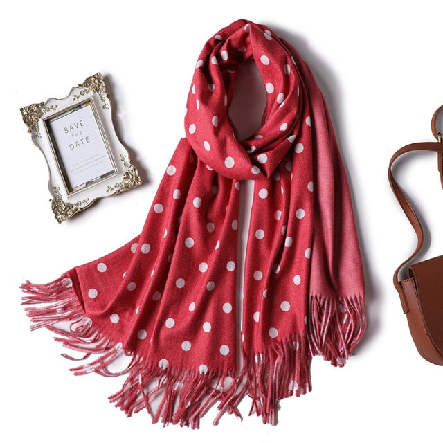 winter scarf for women fashion double side colors lady cashmere scarves pashmina shawls and wraps warm bandana hijabs