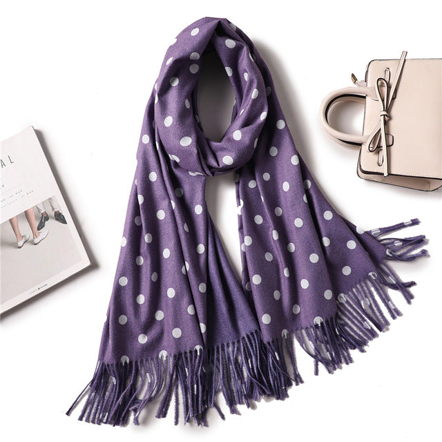 winter scarf for women fashion double side colors lady cashmere scarves pashmina shawls and wraps warm bandana hijabs