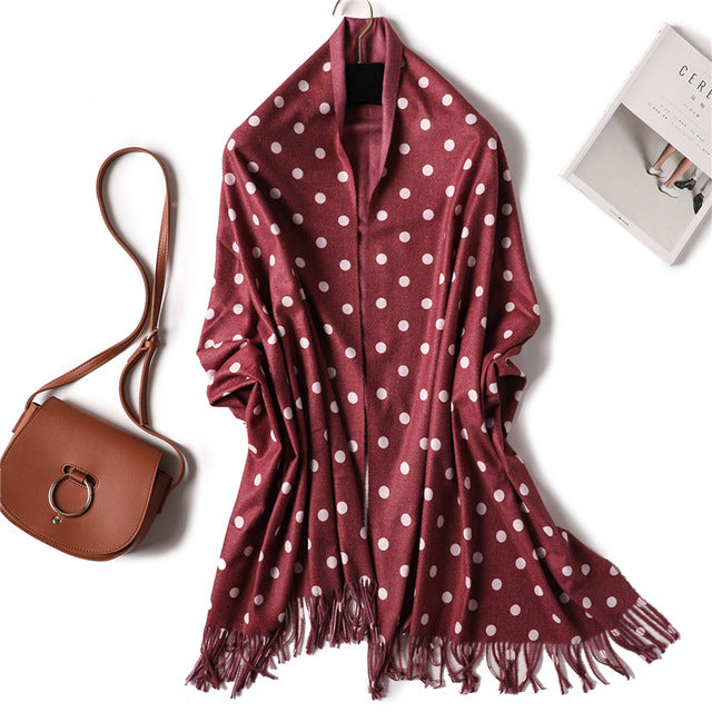 winter scarf for women fashion double side colors lady cashmere scarves pashmina shawls and wraps warm bandana hijabs