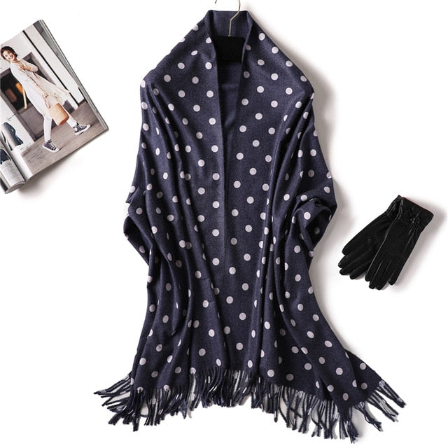 winter scarf for women fashion double side colors lady cashmere scarves pashmina shawls and wraps warm bandana hijabs