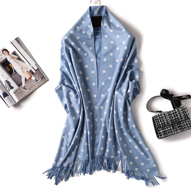 winter scarf for women fashion double side colors lady cashmere scarves pashmina shawls and wraps warm bandana hijabs