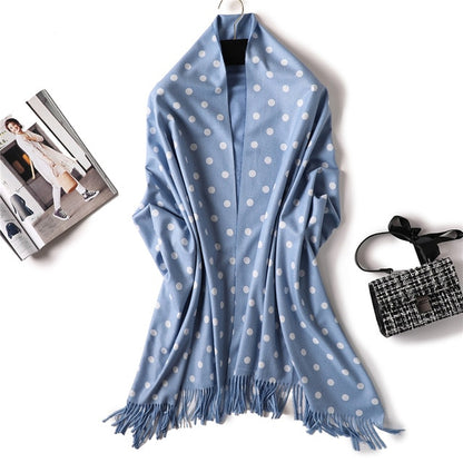winter scarf for women fashion double side colors lady cashmere scarves pashmina shawls and wraps warm bandana hijabs