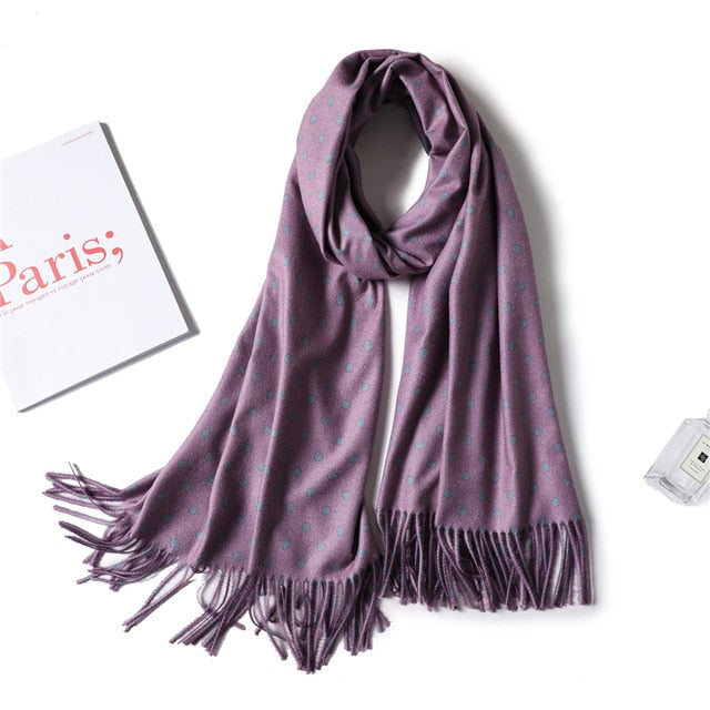 winter scarf for women fashion double side colors lady cashmere scarves pashmina shawls and wraps warm bandana hijabs