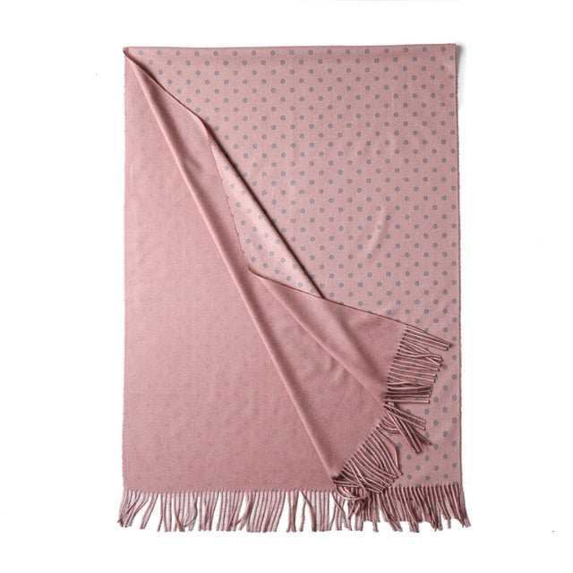 winter scarf for women fashion double side colors lady cashmere scarves pashmina shawls and wraps warm bandana hijabs