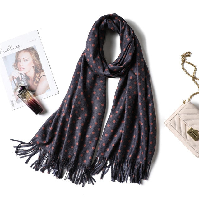 winter scarf for women fashion double side colors lady cashmere scarves pashmina shawls and wraps warm bandana hijabs