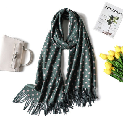 winter scarf for women fashion double side colors lady cashmere scarves pashmina shawls and wraps warm bandana hijabs