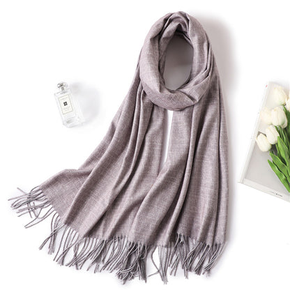 winter scarf for women fashion double side colors lady cashmere scarves pashmina shawls and wraps warm bandana hijabs