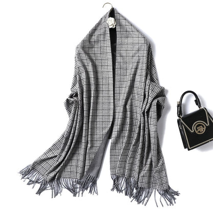 winter scarf for women fashion double side colors lady cashmere scarves pashmina shawls and wraps warm bandana hijabs