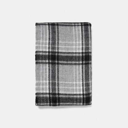 Imitated cashmere scarves women grey check plaid acrylic blanket scarf female winter thick warm shawl wraps brand scarf