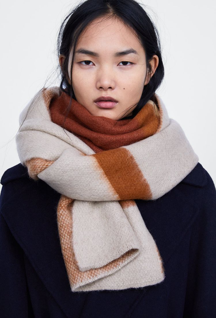 Stripe pattern imitated cashmere scarves women winter thick warm acrylic blanket scarf shawl warps brand scarf new arrival