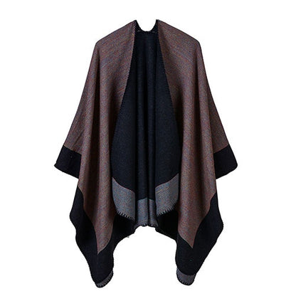 winter warmer shawl ladies large colorful wraps cashmere poncho capes