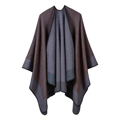 winter warmer shawl ladies large colorful wraps cashmere poncho capes