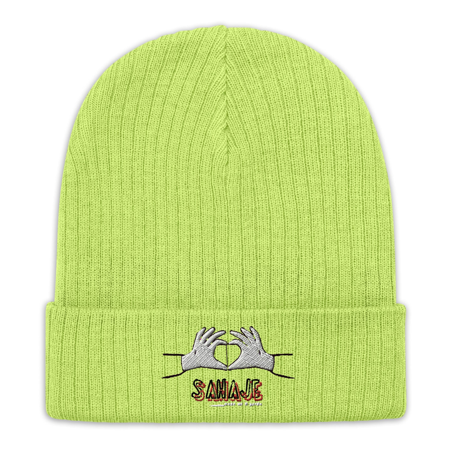 Ribbed knit beanie
