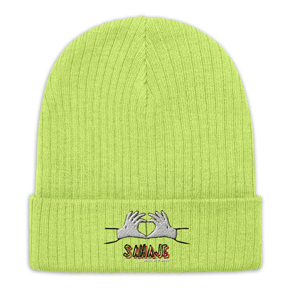 Ribbed knit beanie