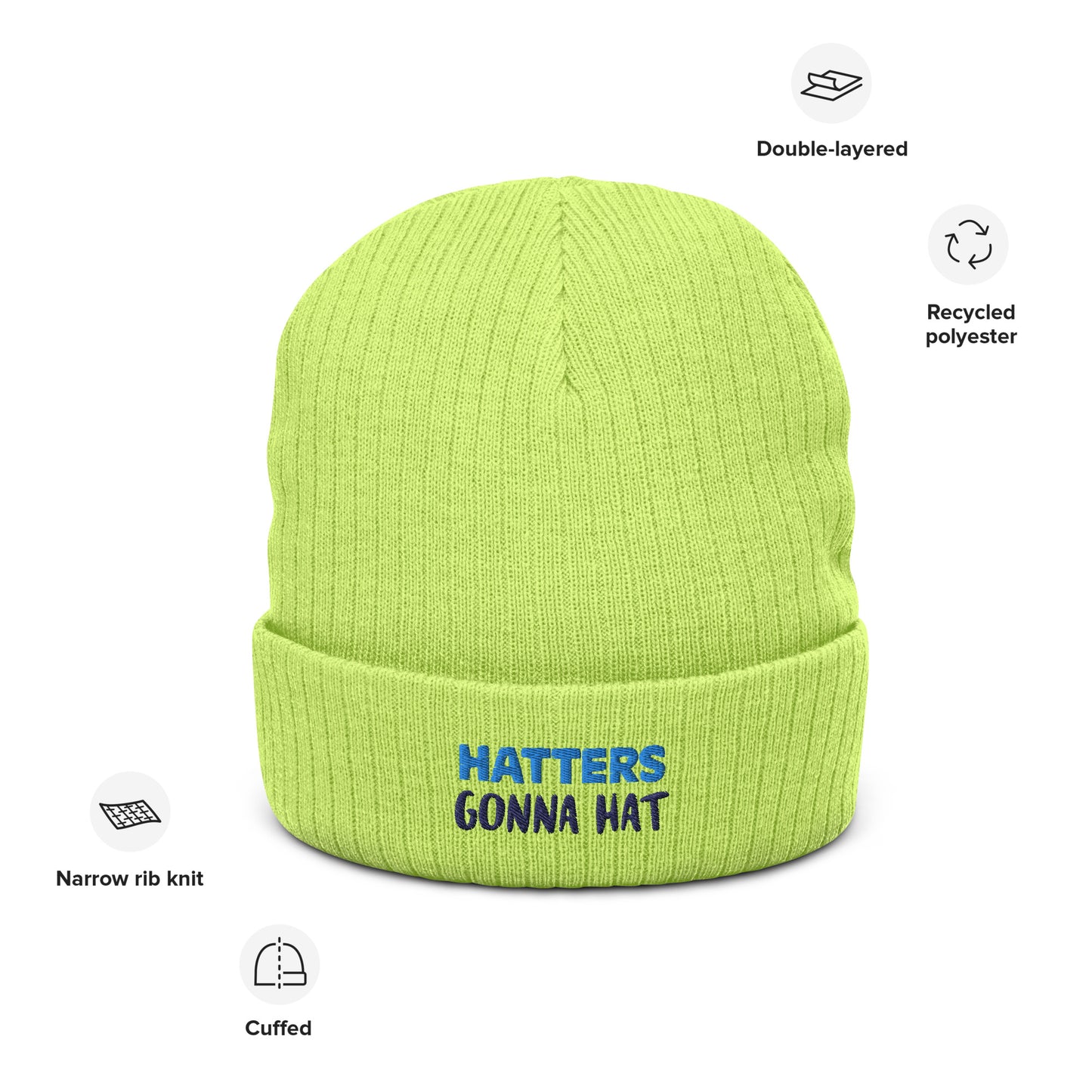 Ribbed knit beanie