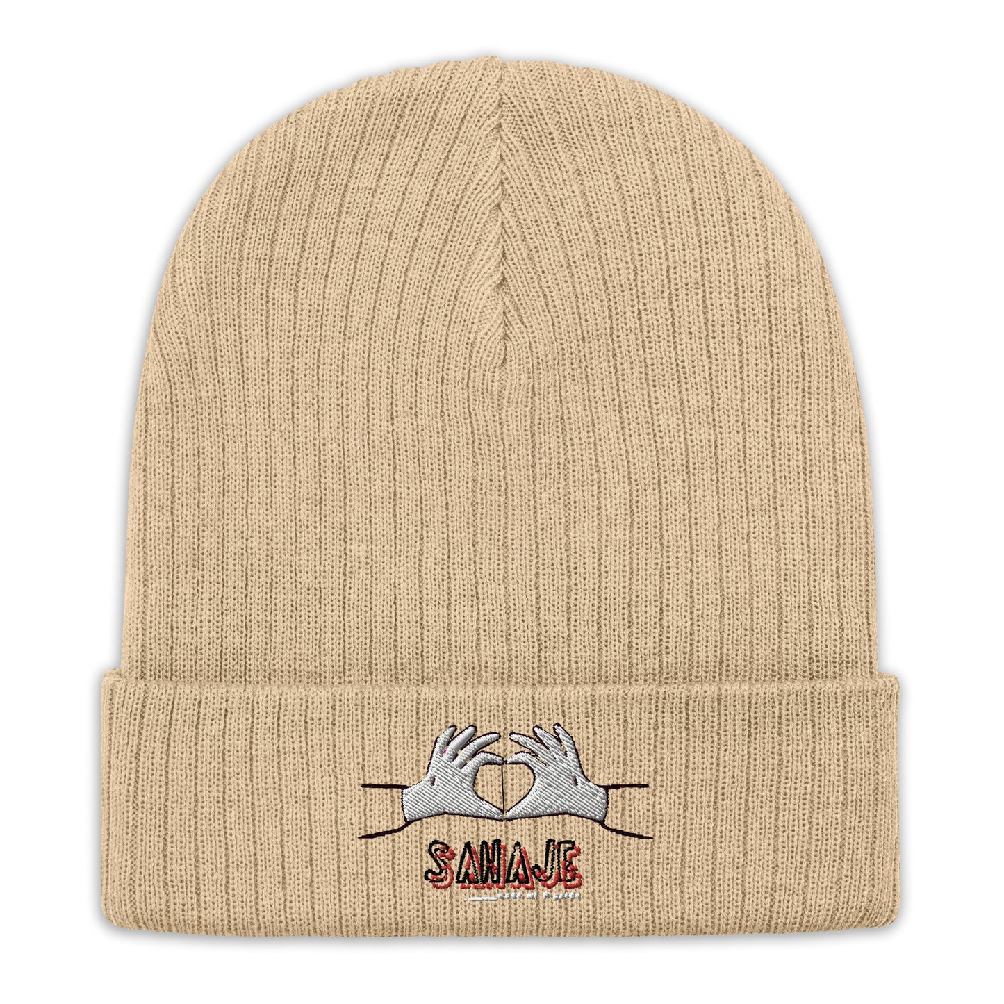 Ribbed knit beanie