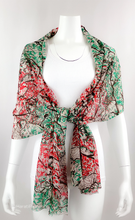 Load image into Gallery viewer, ROOT TREE PRINT SHAWL FOR GIRLS